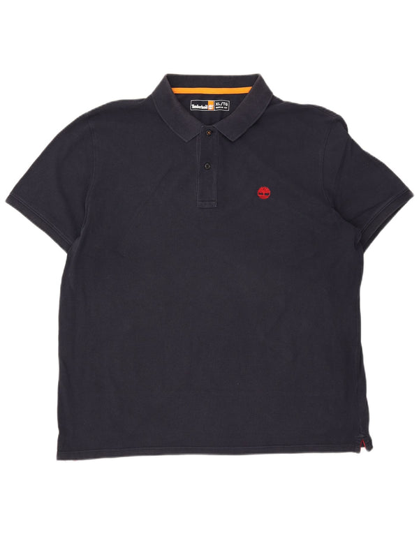 Timberland Herre Regular Fit Polo Shirt XL Navy Blue Bomuld