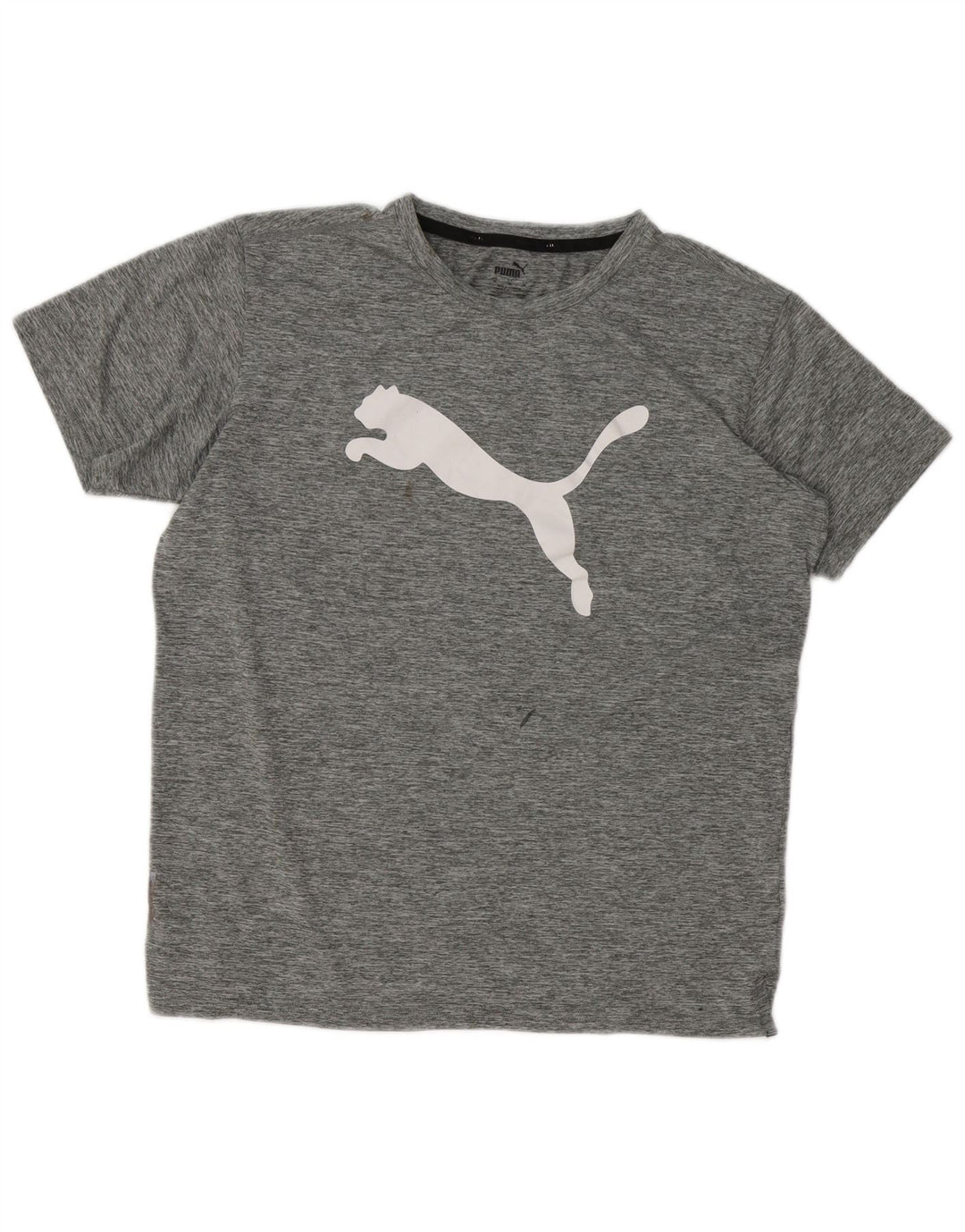 Puma Herre grafisk T-shirt Top Medium Grey Flecked