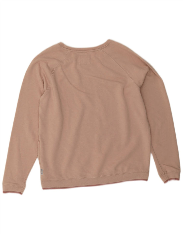 Fat Face Dame Sweatshirt Jumper UK 14 Medium Pink Polyester