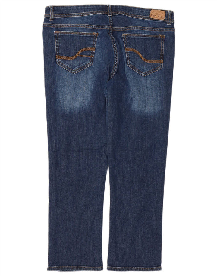 FAT FACE Kvinder Cropped Jeans UK 12 Medium W32 L24 Blå Bomuld