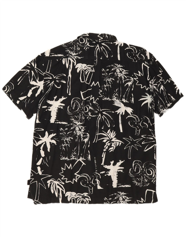 Quiksilver Herre kortærmet Regular Fit skjorte Medium Black Floral Hawaiian