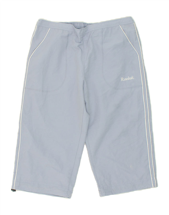 REEBOK Womens Bermuda Sport Shorts UK 16 Large Blue Polyester Vintage Reebok and Second-Hand Reebok from Messina Hembry 