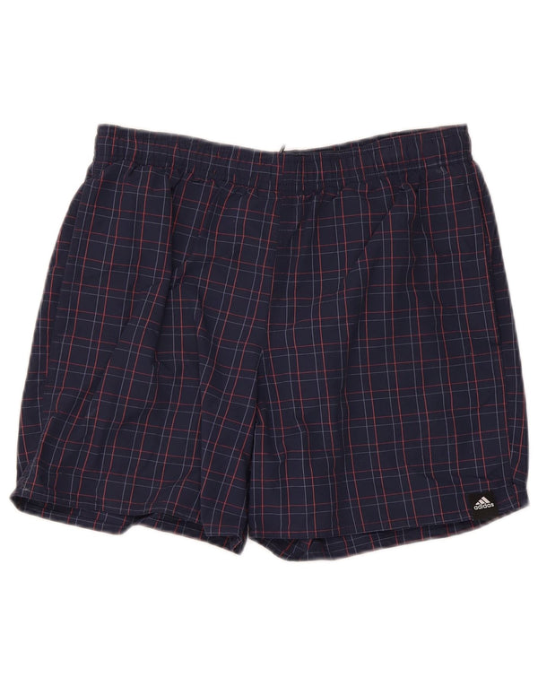 Adidas Sportsshorts til mænd Små marineblå ternet polyamid