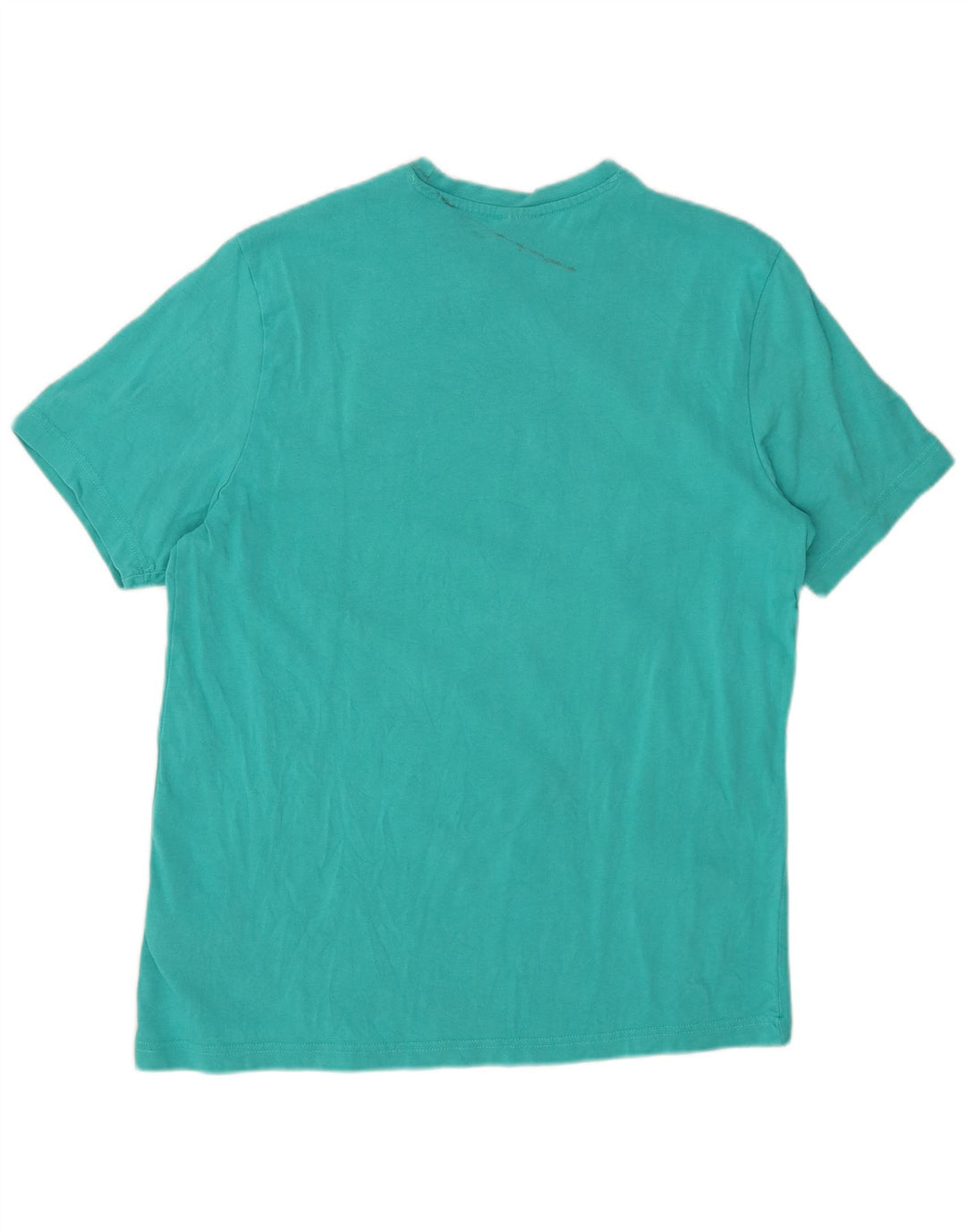 REEBOK Herre Klassisk grafisk T-shirt Top Medium turkis bomuld