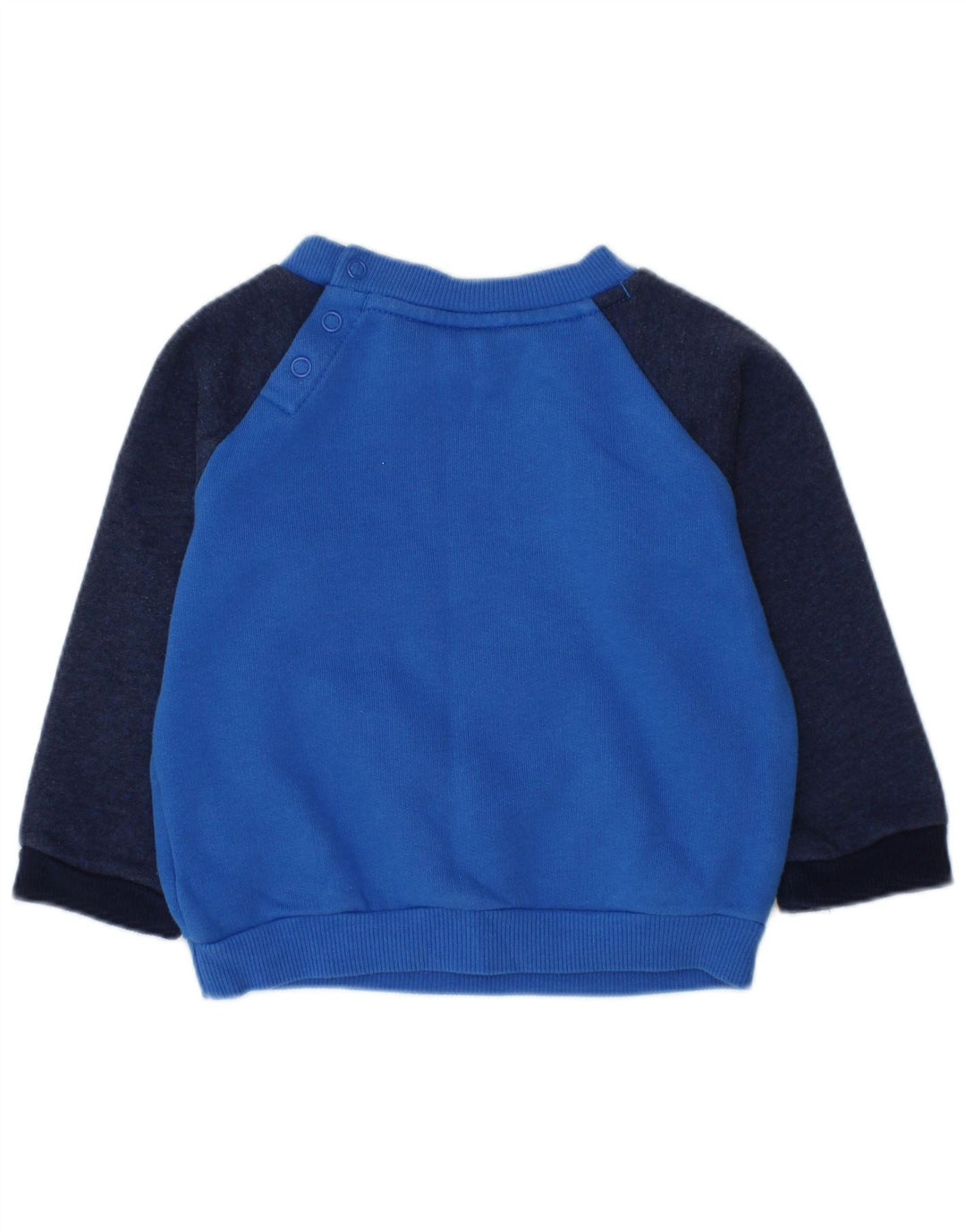 ADIDAS Baby Boys Grafisk Sweatshirt Jumper 6-9 måneder Blå Colourblock