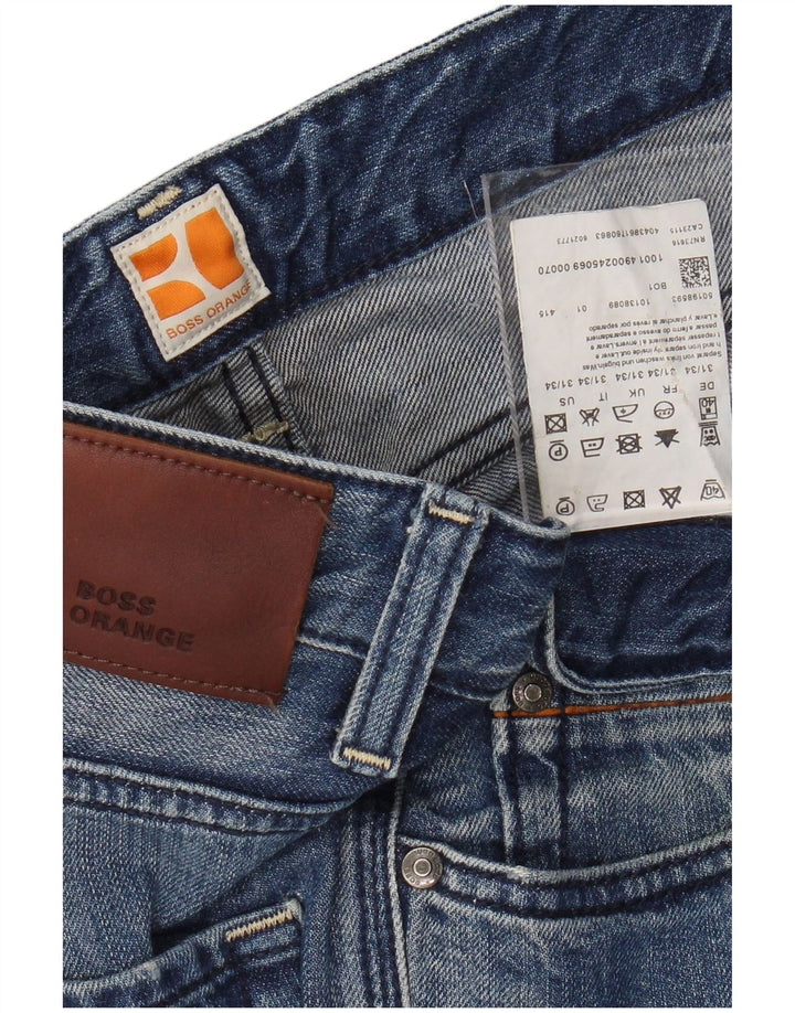 Hugo Boss Straight Jeans til mænd W31 L34 Blå Bomuld