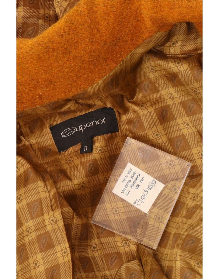 SUPERIOR Dame Hooded Duffel Coat UK 18 XL Orange Uld