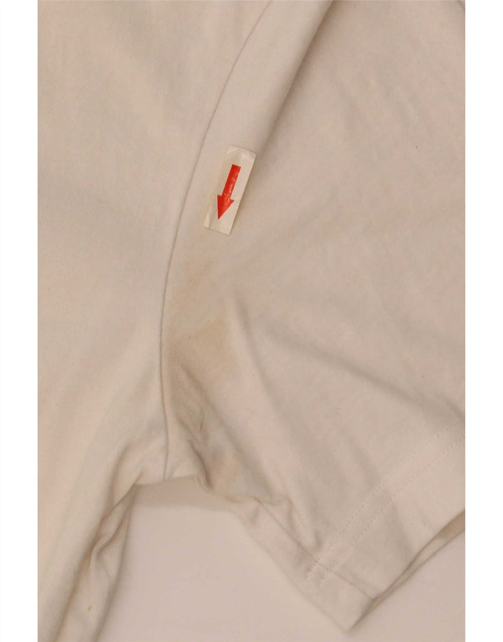 Nike grafisk t-shirt til mænd, medium hvid bomuld