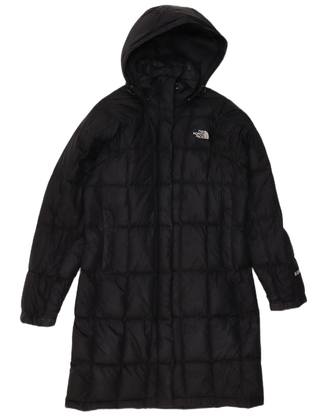 The North Face Dame Hooded Padded Coat UK 10 Small Black
