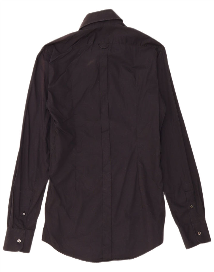 Dolce & Gabbana Herreskjorte str. 39 15 1/2 Medium Sort Bomuld