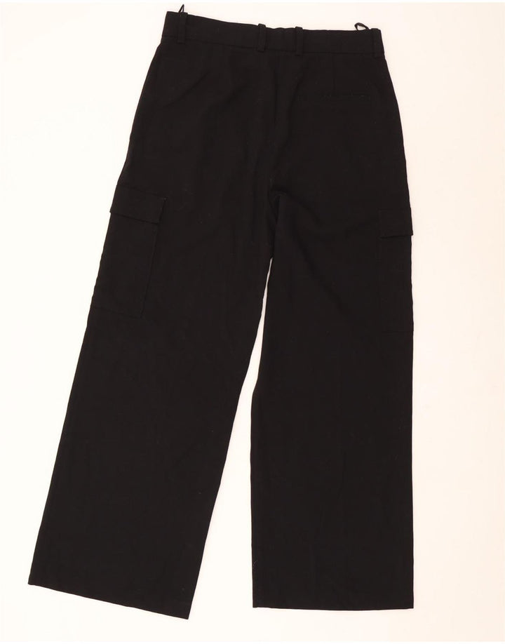 Marks & Spencer Straight Cargo Bukser til kvinder UK 12 Medium W30 L30 Sort