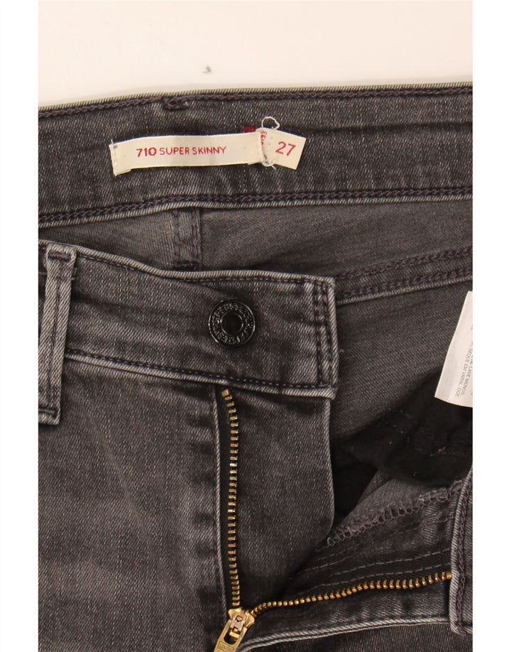 LEVI'S Womens 710 Super Skinny Jeans W27 L30 Grey Vintage Levi's and Second-Hand Levi's from Messina Hembry 