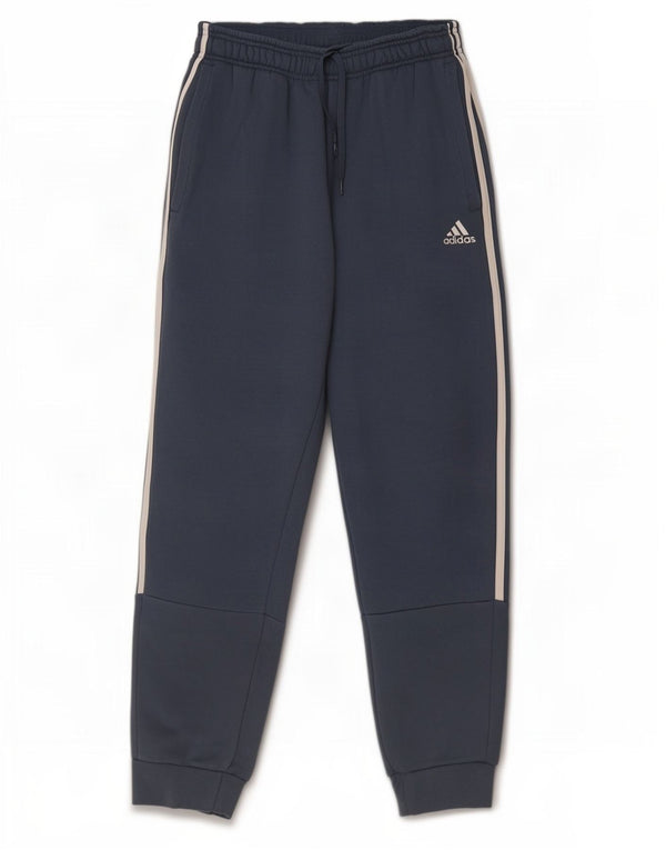 Adidas Mens Tracksuit Trousers Joggers Small Blue Cotton