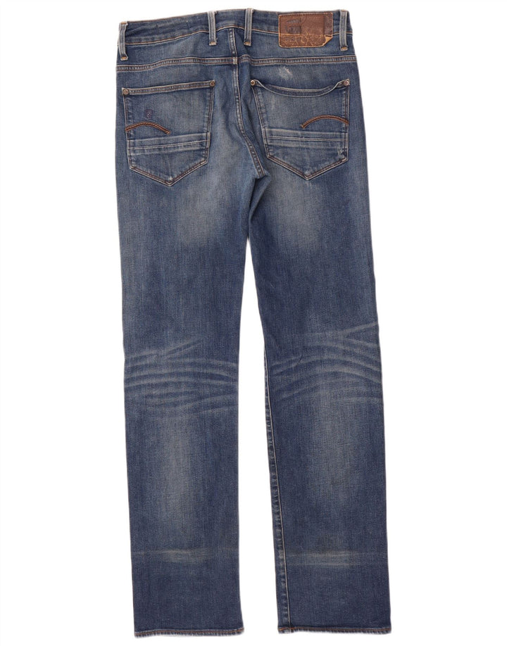G-Star Herre Distressed Straight Jeans W30 L34 Blå Bomuld