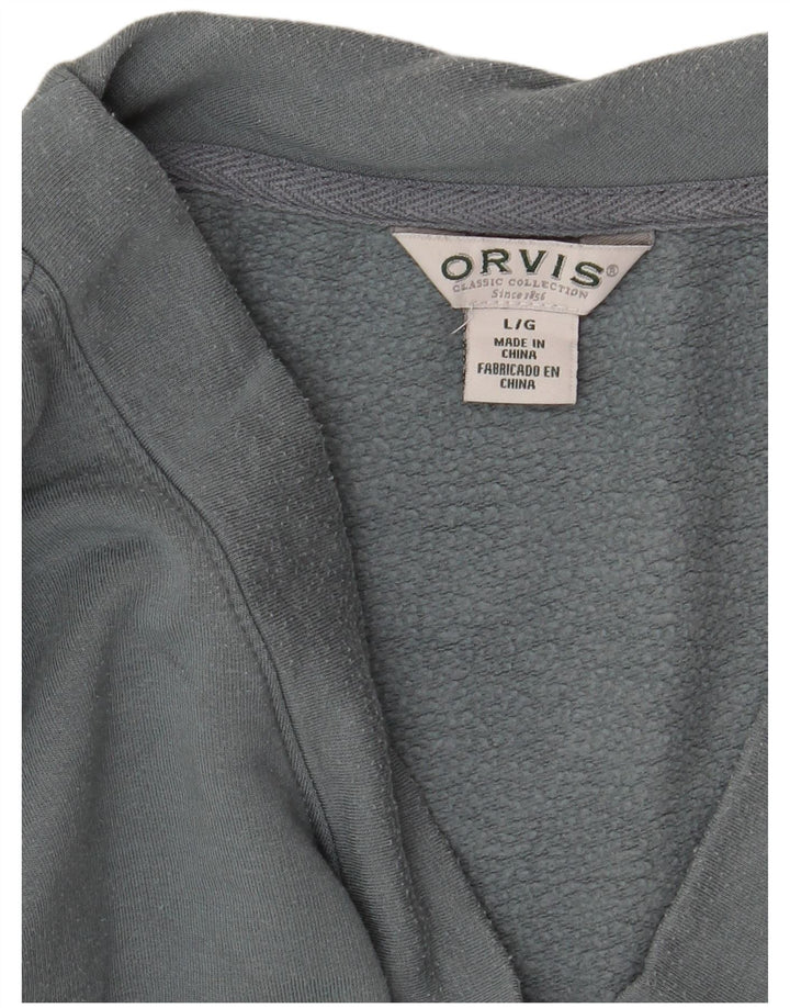 Orvis Womens Oversized Sweatshirt Jumper UK 16 Large Grå