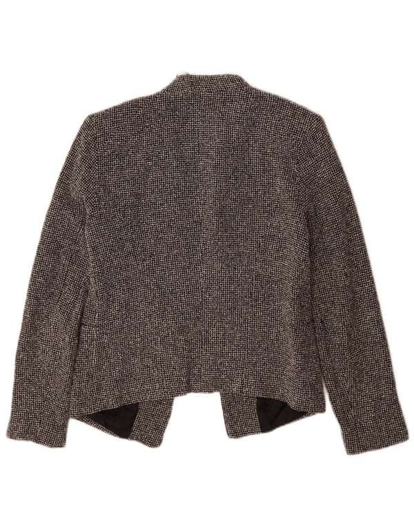 Topshop Womens Open Blazer Jacket UK 10 Small Black Ternet Bomuld