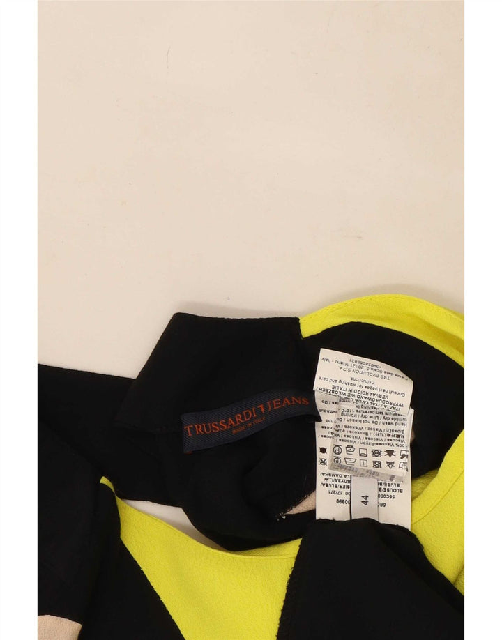 Trussardi Jeans Damebluse Top IT 44 Medium Flerfarvet Colourblock