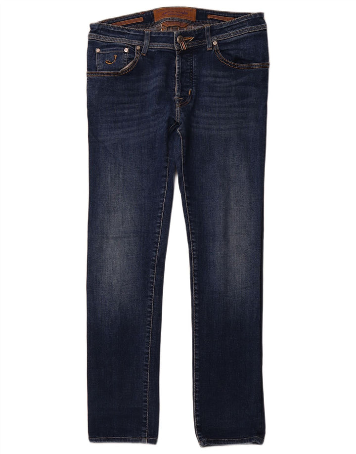 JACOB COHEN Dame Slim Jeans W32 L29 Marineblå Bomuld