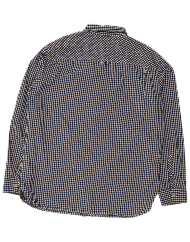 Tommy Hilfiger Herre Regular Fit skjorte XL Blue Gingham Cotton