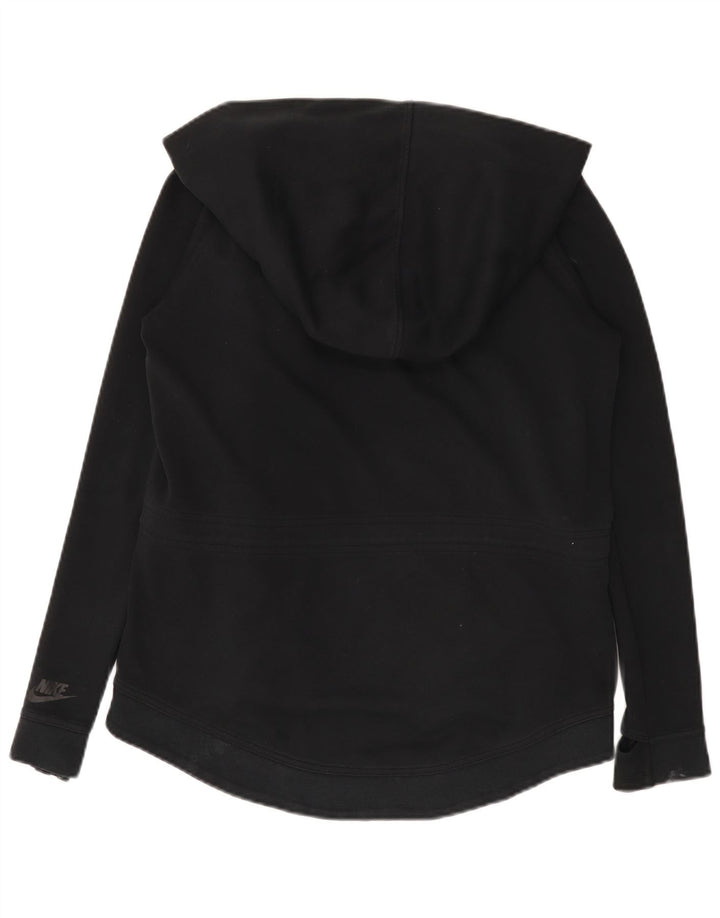 Nike Dame Oversized Hættetrøje Sweater UK 10 Lille Sort