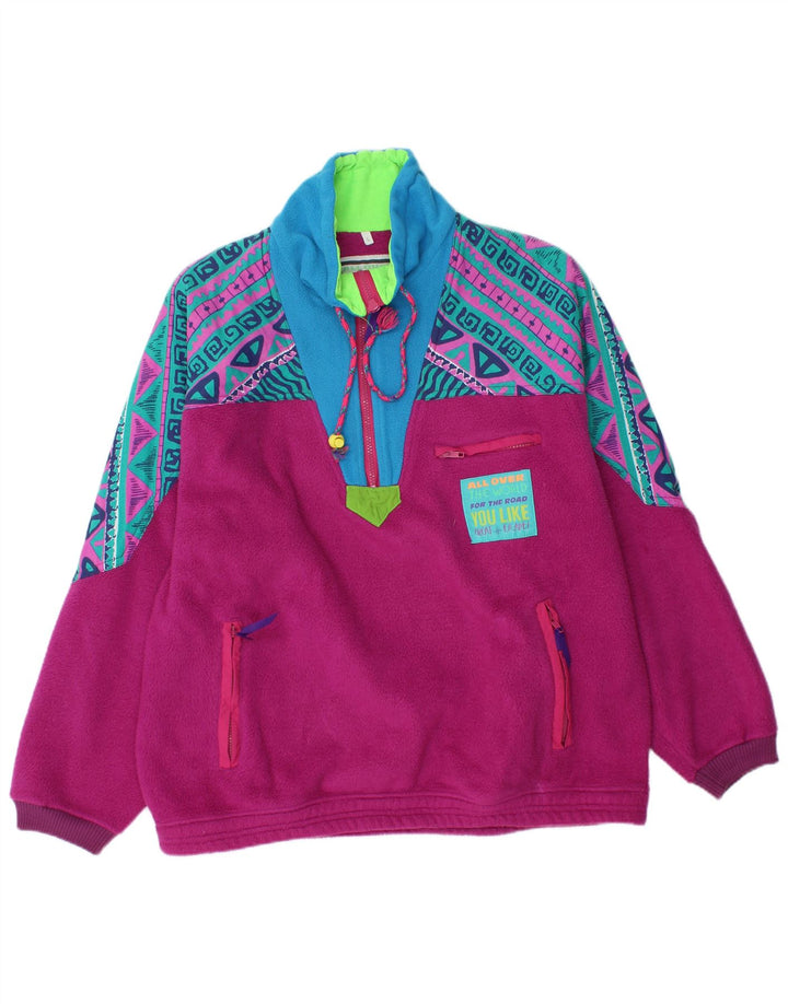 Great Escapes Herre Zip Fleece Jumper Stor Lilla Geometrisk Polyester