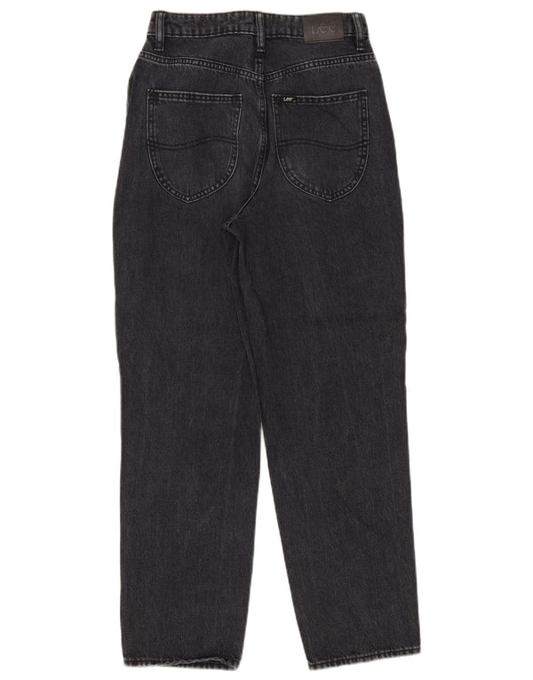 Lee Womens Distressed Tapered Jeans Large W28 L27 Black Bomuld