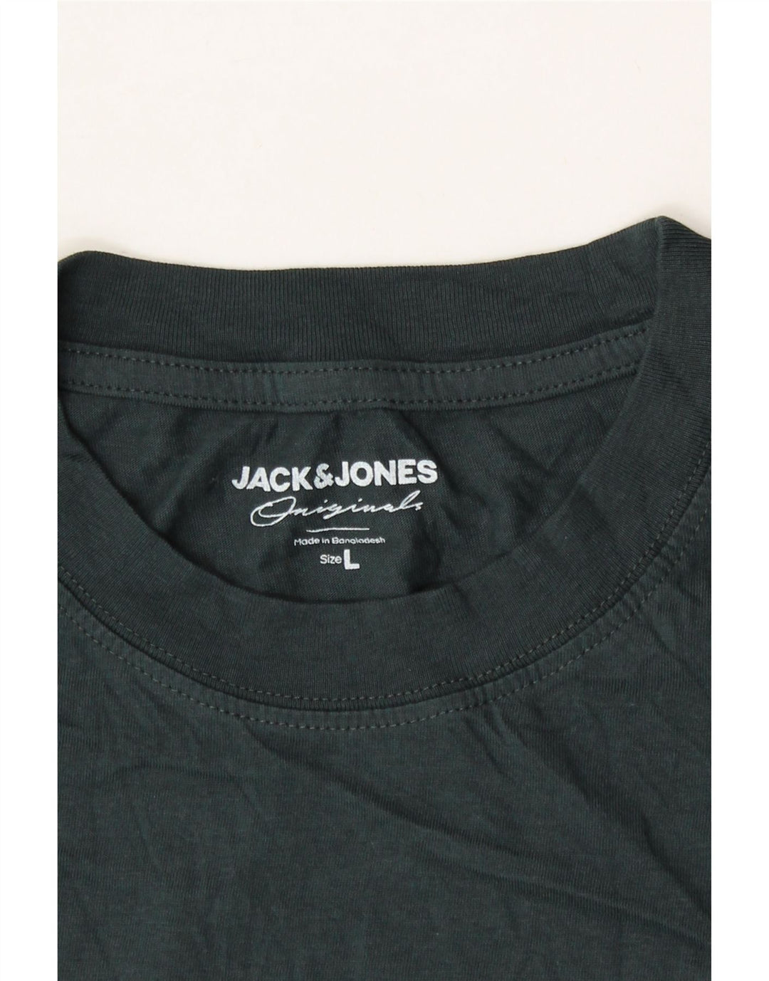 JACK & JONES Mens Graphic T-Shirt Top Large Green Cotton Vintage Jack & Jones and Second-Hand Jack & Jones from Messina Hembry 