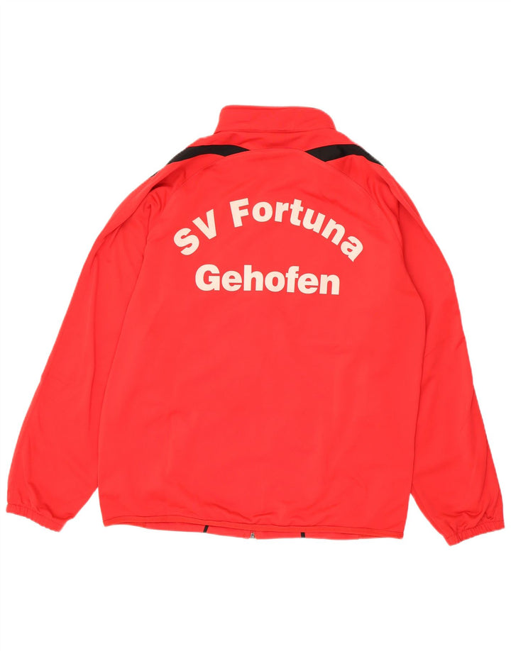 Erima Træningsdragt til mænd, topjakke UK 42/44 Large Red Colourblock Polyester