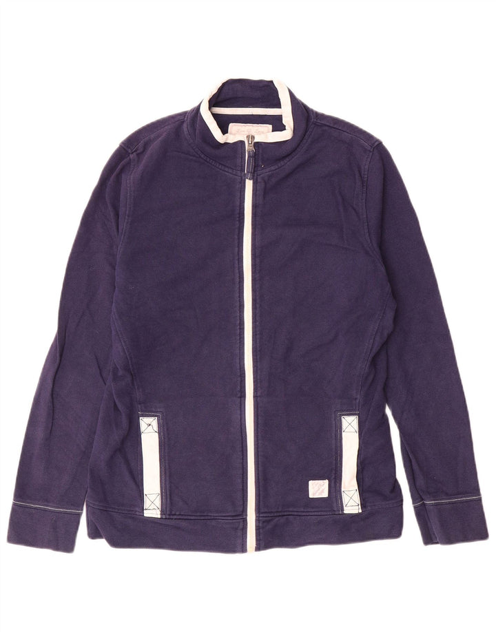Weird Fish Dame træningsdragt Top Jacket UK 10 Small Navy Blue Colourblock