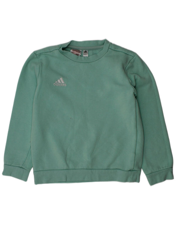 Adidas Boys Sweatshirt Jumper 7-8 år Grøn Bomuld
