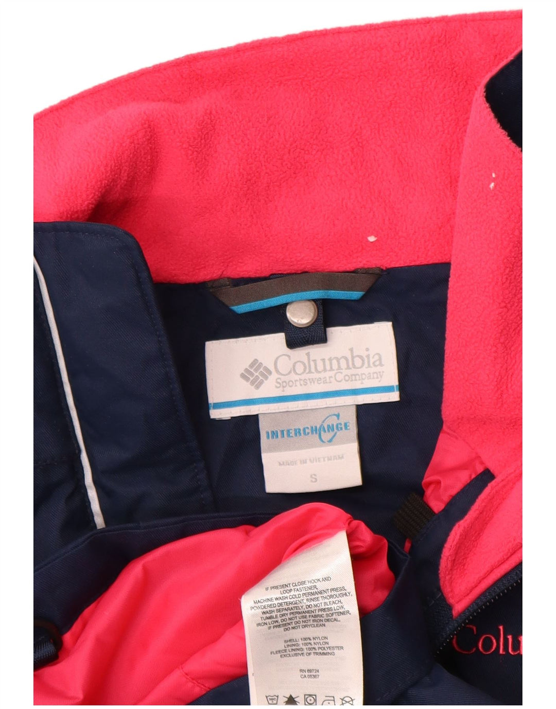 Columbia Girls Windbreaker Jacket 9-10 år Lille marineblå nylon
