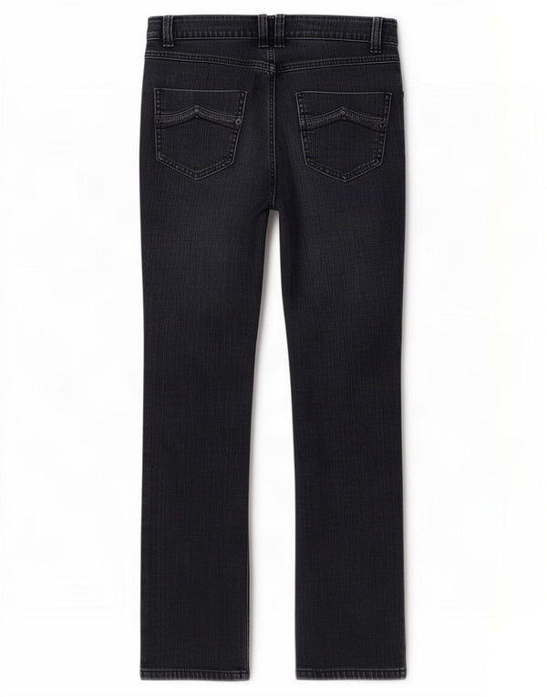 Marks & Spencer Dame Bootcut Jeans UK 10 Small W27 L29 Navy Blue Bomuld