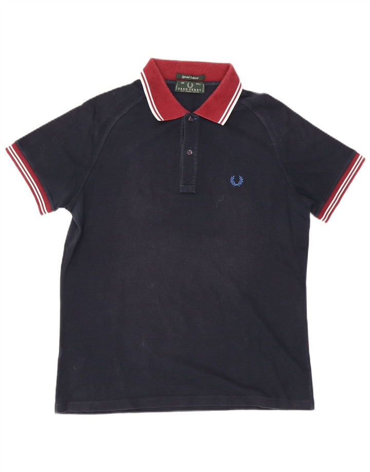 Fred Perry Herre Rugby Polo Shirt Stor marineblå bomuld