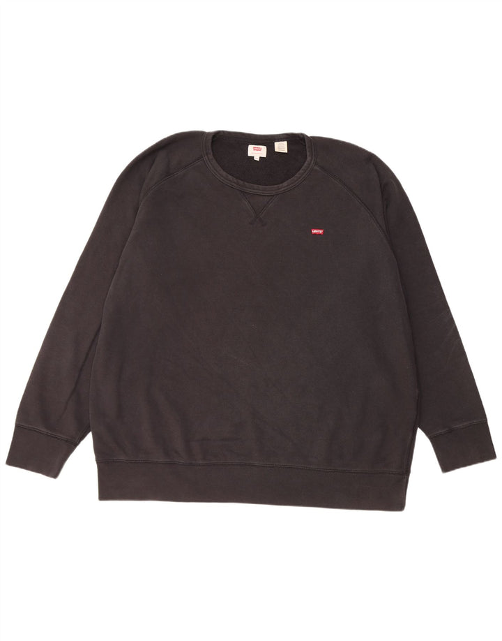 Levi's Herre Sweatshirt Jumper 2XL Sort bomuld