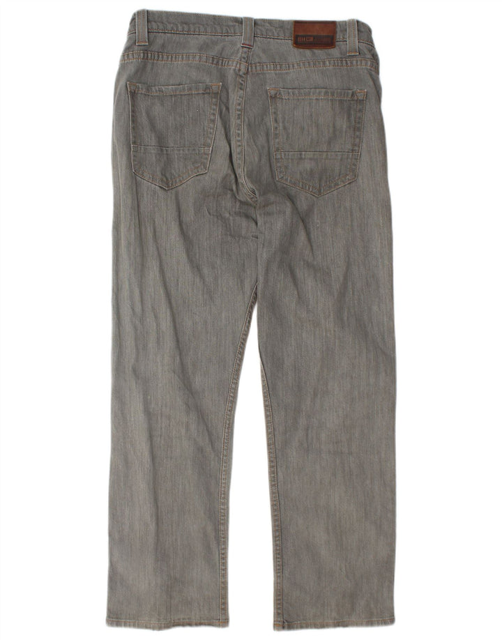 Marks & Spencer Herre Blue Harbor Straight Jeans W34 L29 Grå Bomuld