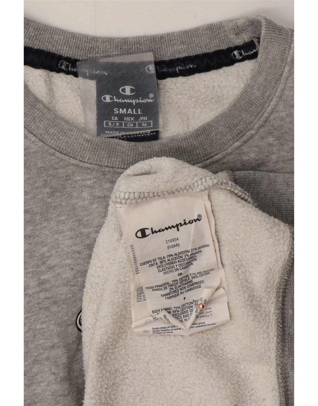 Champion Herre Sweatshirt Jumper Lille grå Flecked Bomuld