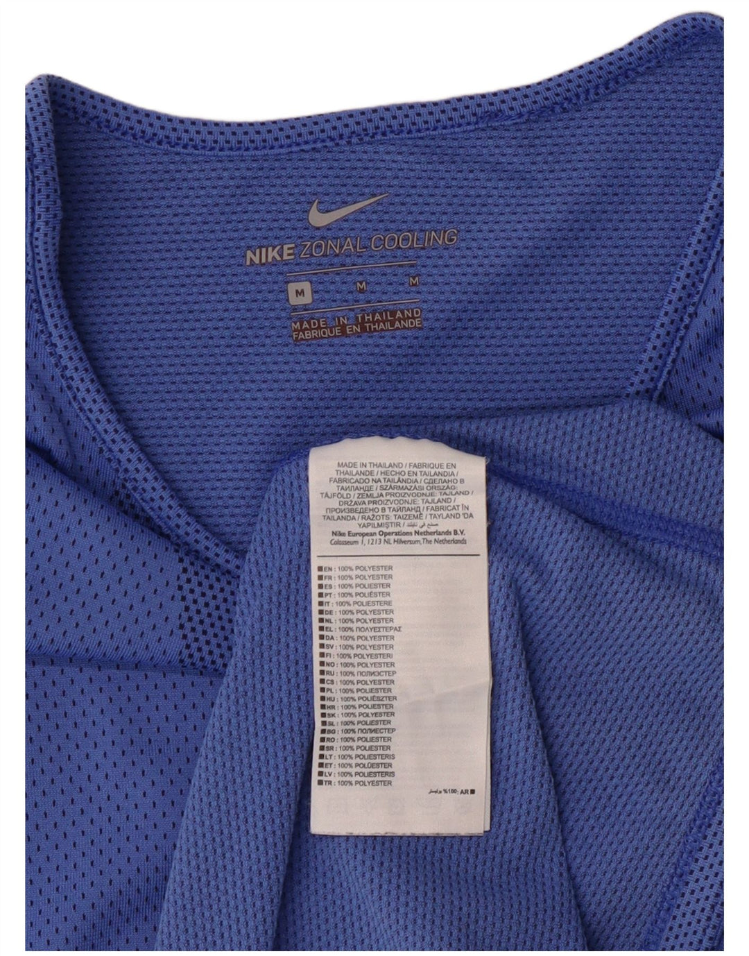 Nike T-shirt top UK 14 mellemblå polyester