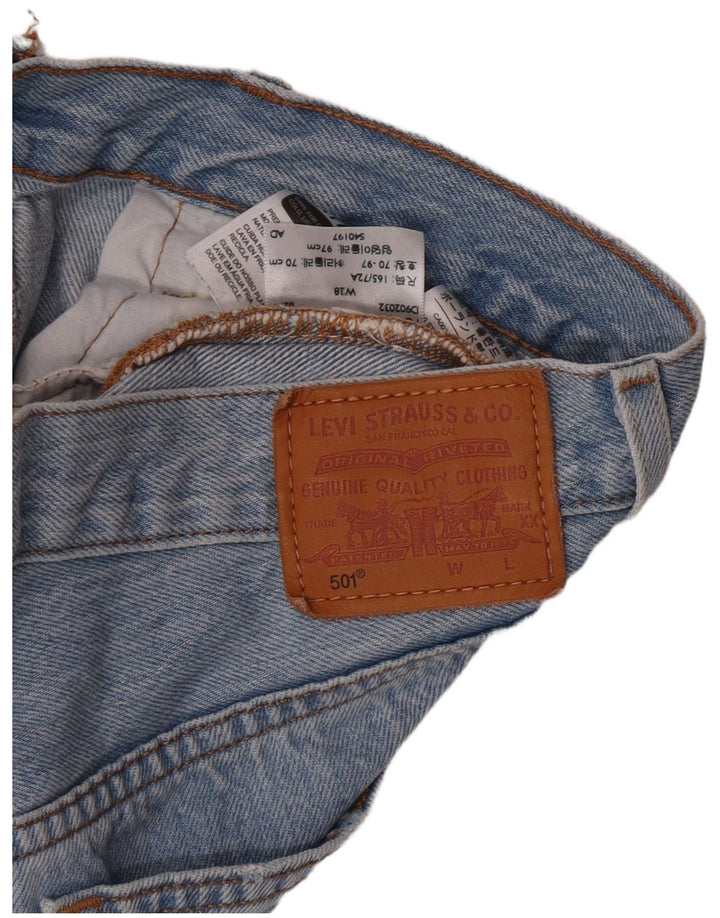 Levi's Womens 501 denimshorts W28 Medium Blue Bomuld