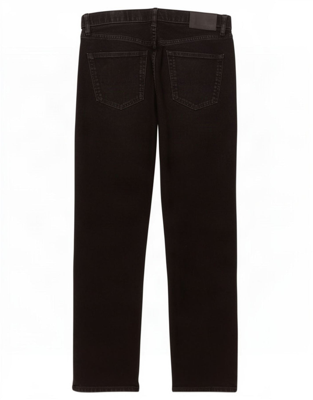 Marks & Spencer Herre Regular Straight Jeans W34 L31 Sort Bomuld