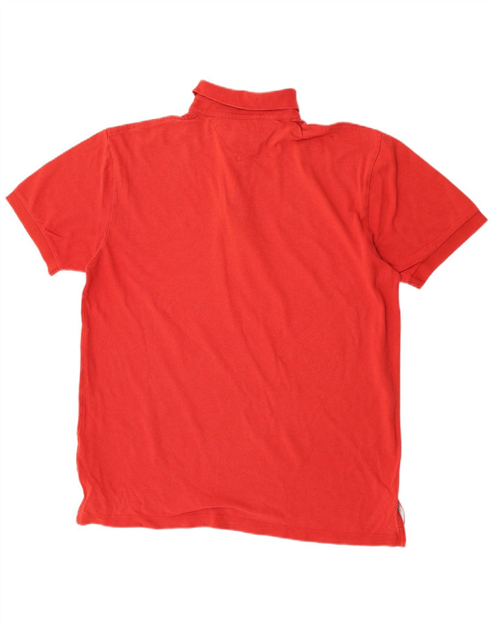 Tommy Hilfiger Herre Polo Shirt Stor Rød Bomuld
