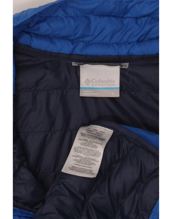 Columbia Polstret Herrejakke UK 40 Stor Blå Nylon