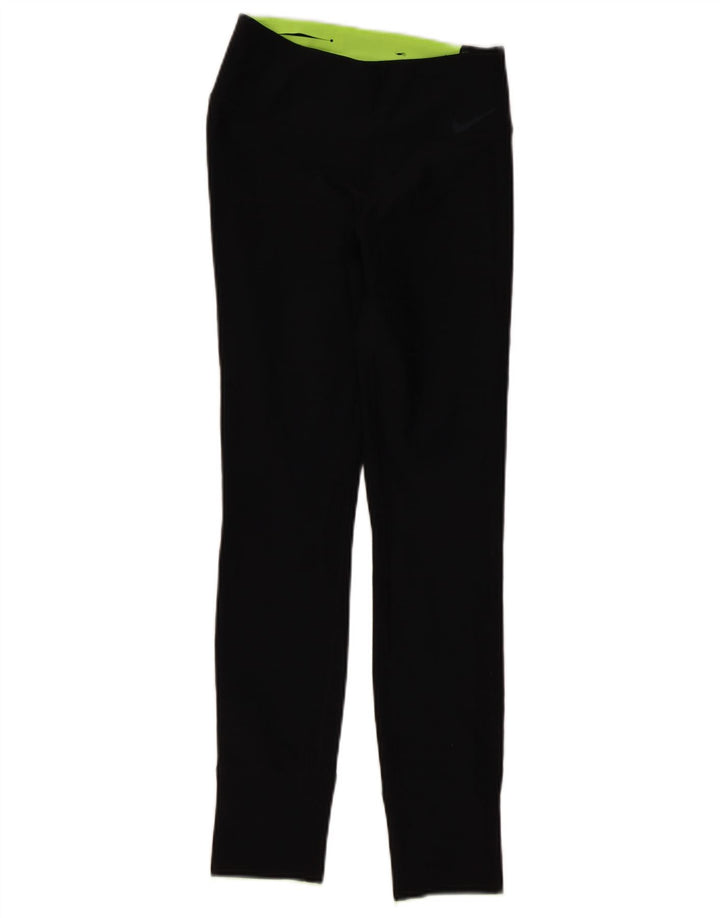 Nike Dame Dri Fit Leggings UK 4 XS Sort