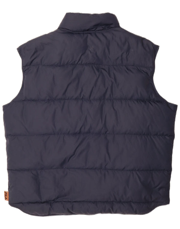 Fila Herre Polstret Gilet IT 56 XL Marineblå polyamid