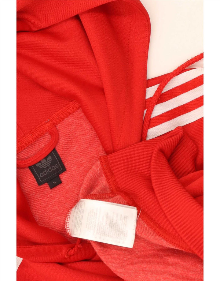 Adidas Hættetrøje med lynlås til mænd Medium Rød Polyester