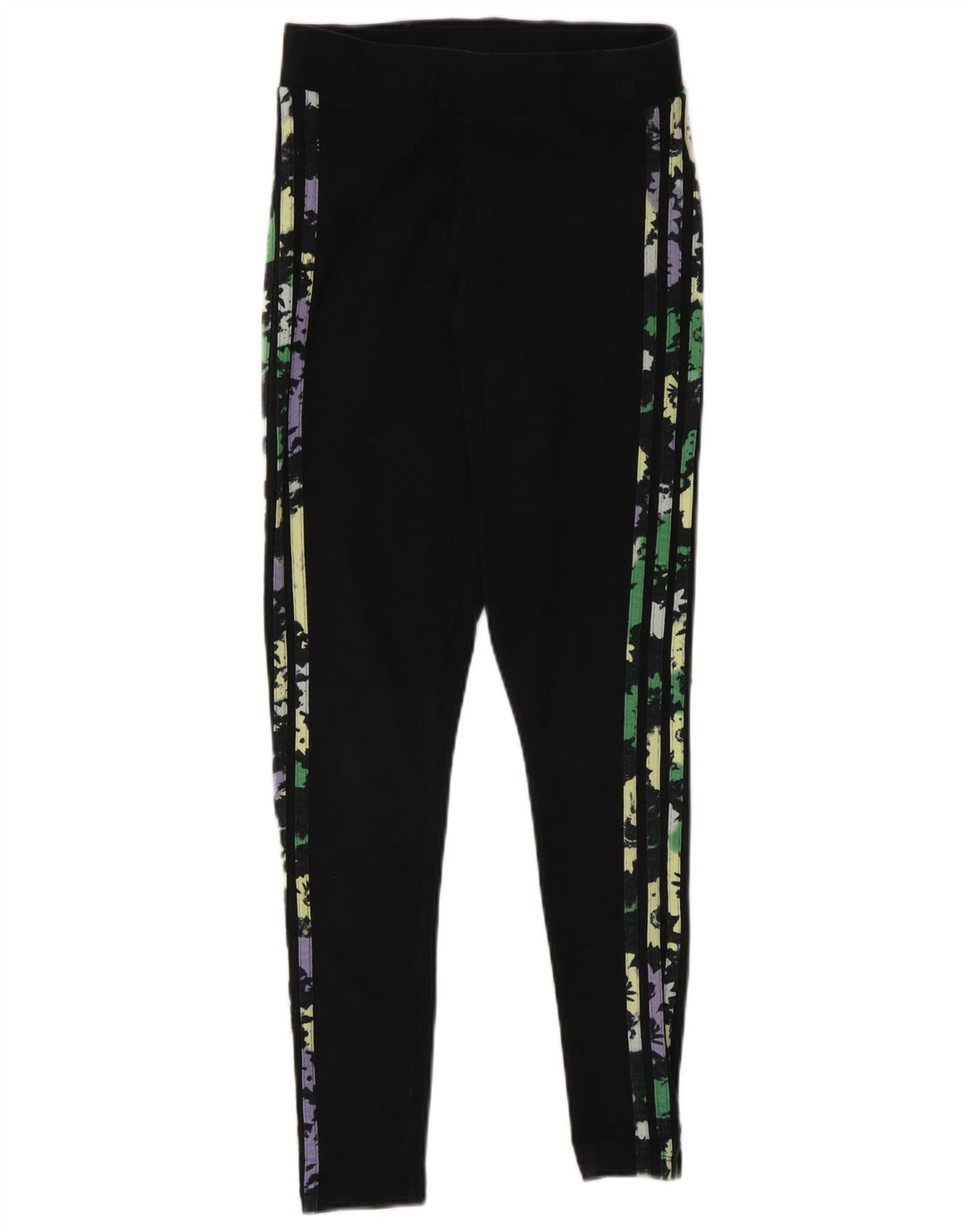 Adidas Dame Leggings UK 10 Small Black Bomuld
