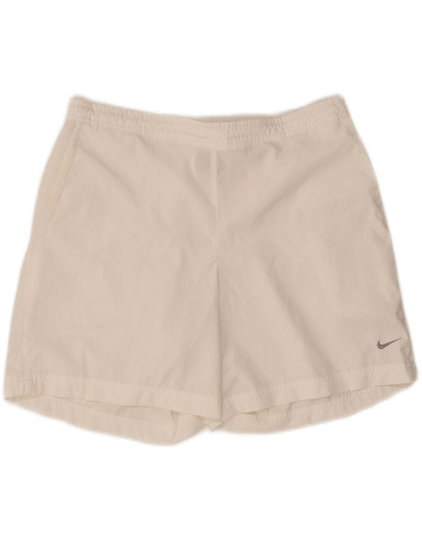 Nike sportsshorts til kvinder UK 14/16 Large White Polyester