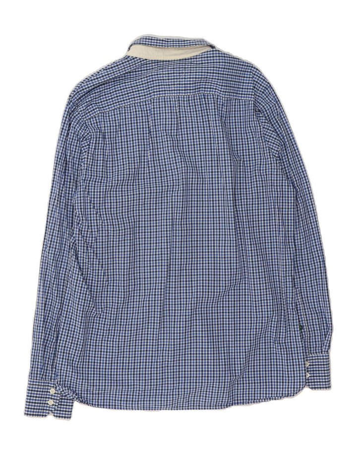 TOMMY HILFIGER Mens Shirt Medium Blue Gingham Cotton Vintage Tommy Hilfiger and Second-Hand Tommy Hilfiger from Messina Hembry 