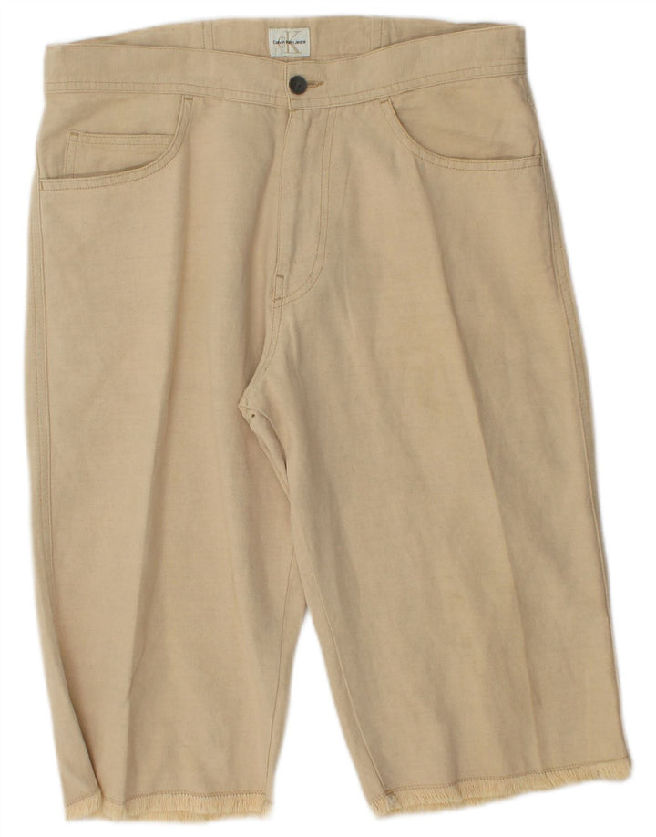 Calvin Klein Herre Bermuda Shorts W30 Medium Beige Bomuld