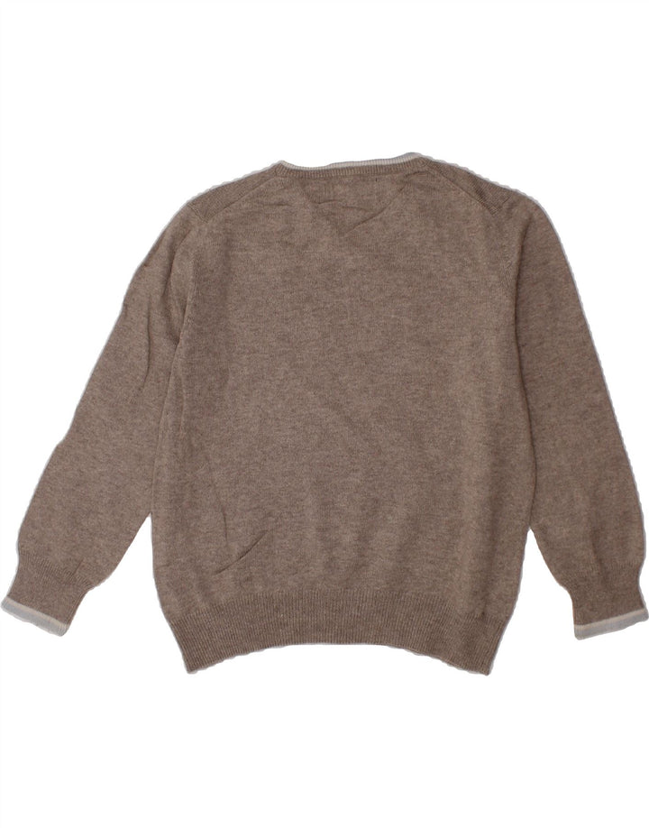 KAPPA Boys V-Neck Jumper Sweater 3-4 Years Grey Cotton Vintage Kappa and Second-Hand Kappa from Messina Hembry 