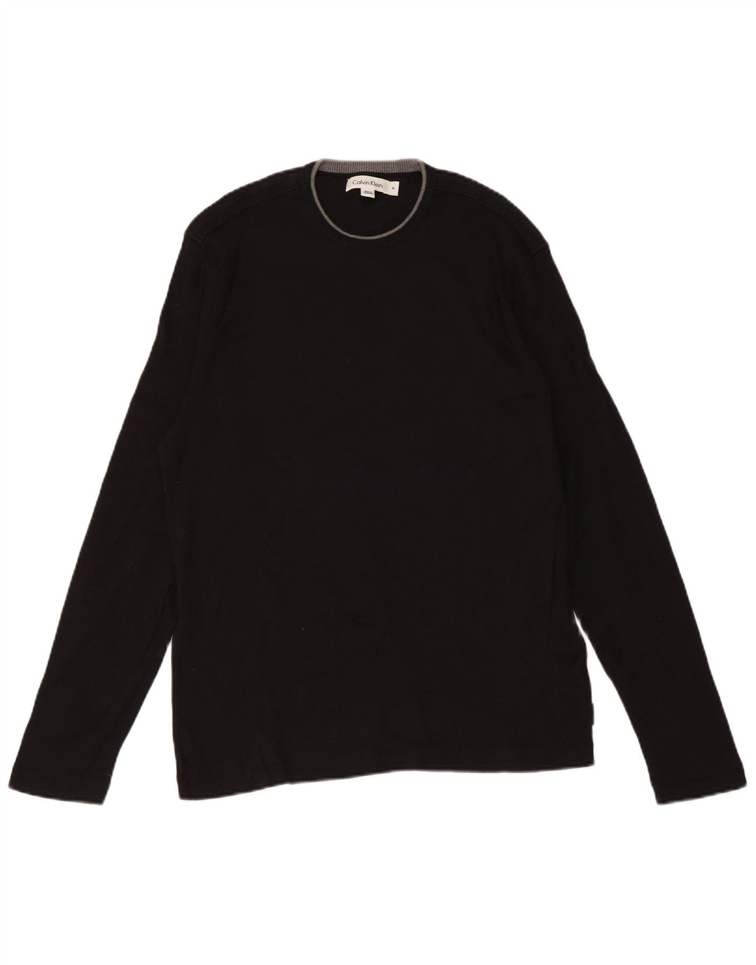 Calvin Klein Herre trøjetrøje med rund hals Medium sort bomuld